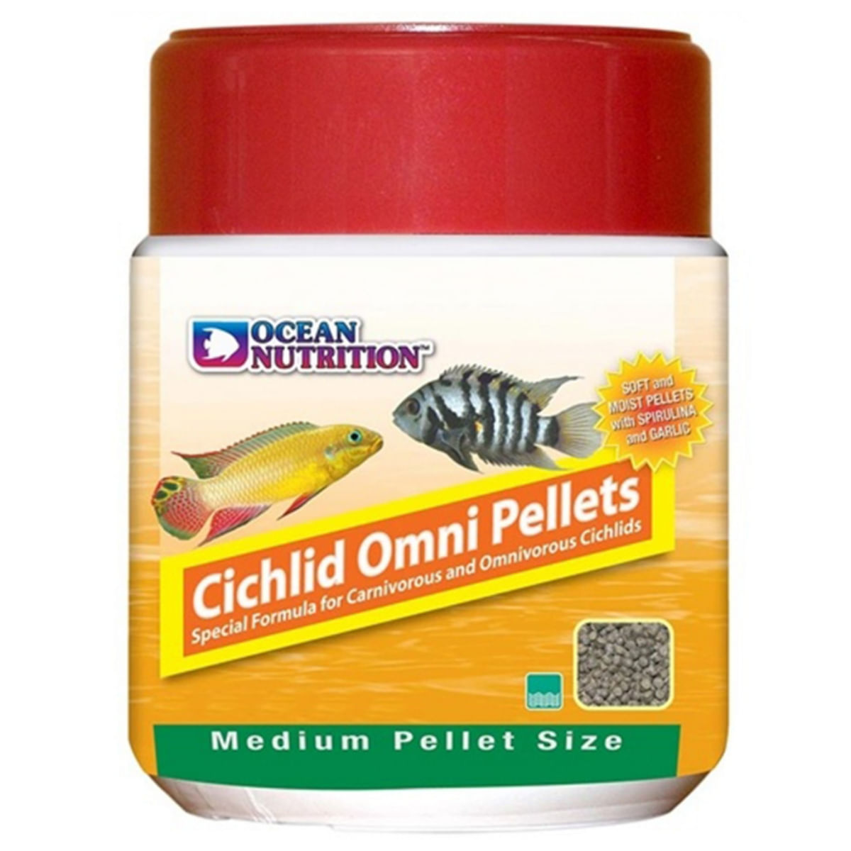 OCEAN NUTRITION Cichlid Omni Pellets Medium, 100g - 1 | YEO