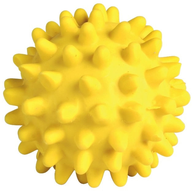 Trixie, jucărie minge cu țepi câini, cu sunet, latex, 6cm, multicolor
