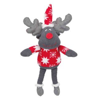 TRIXIE Christmas Xmas Ren, jucărie de pluș câini, M-XL, textil, cu sunet, activități fizice, diverse culori, 42 cm