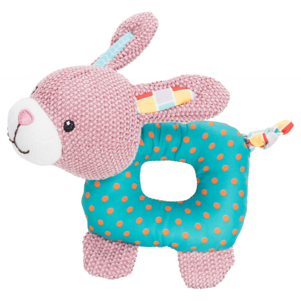 Trixie, jucărie iepuraș câini junior, cu sunet, pluș, 16cm, multicolor - 1 | YEO