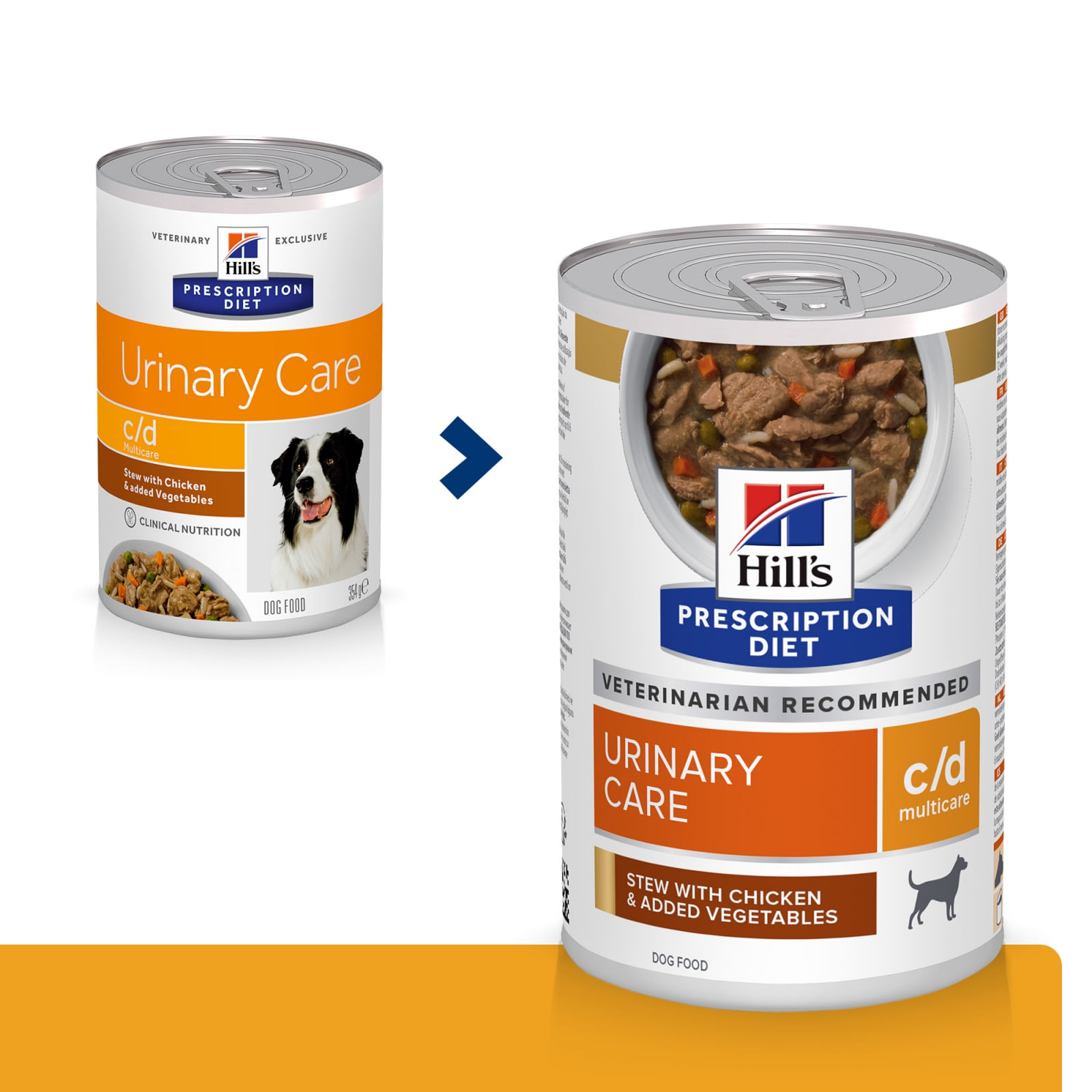 HILL'S Prescription Diet c/d Urinary + Weight Care, Pui cu Legume, dietă veterinară câini, conservă hrană umedă, afecțiuni urinare HILL'S Prescription Diet c/d Urinary Care, Pui cu Legume, dietă veterinară câini, conservă hrană umedă, sistem urinar, (în