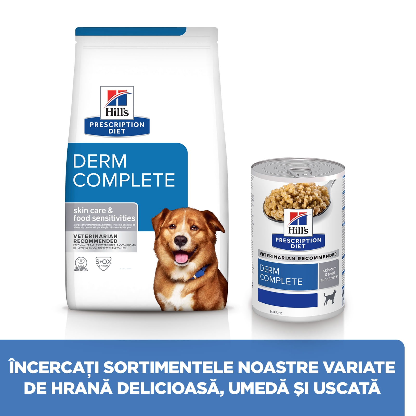 HILL'S Prescription Diet Derm Complete, dietă veterinară câini, hrană uscată, afecțiuni dermatologice HILL'S Prescription Diet Derm Complete, dietă veterinară câini, hrană uscată,piele & blana, 12kg