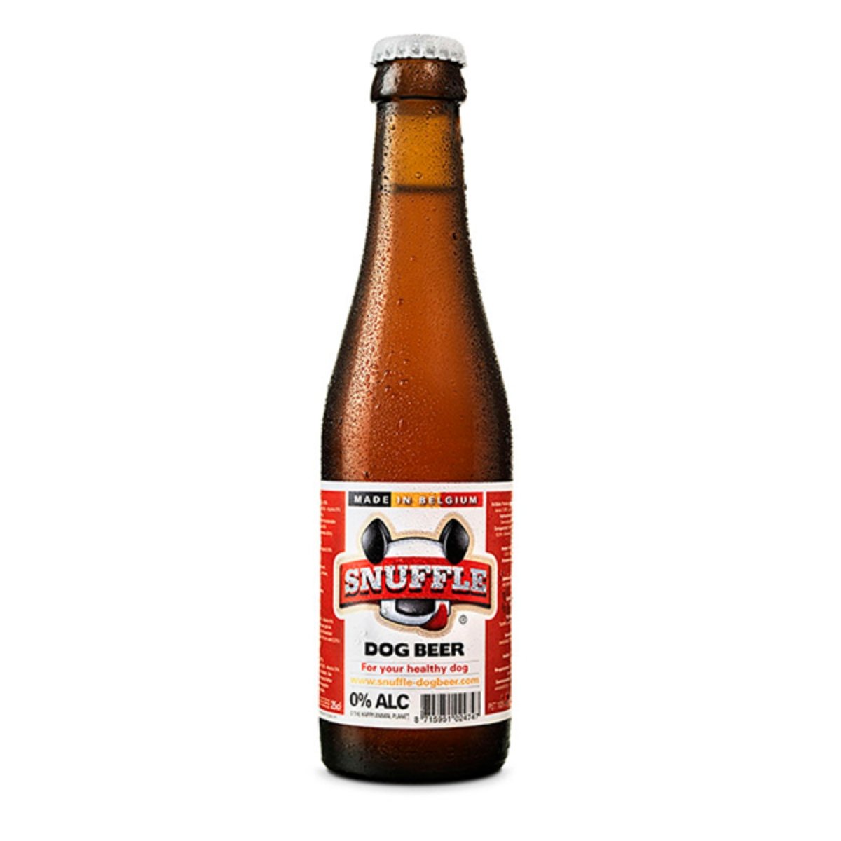 SNUFFLE DOG BEER, Pui și Vită, bere sticlă, recompense câini, 250ml