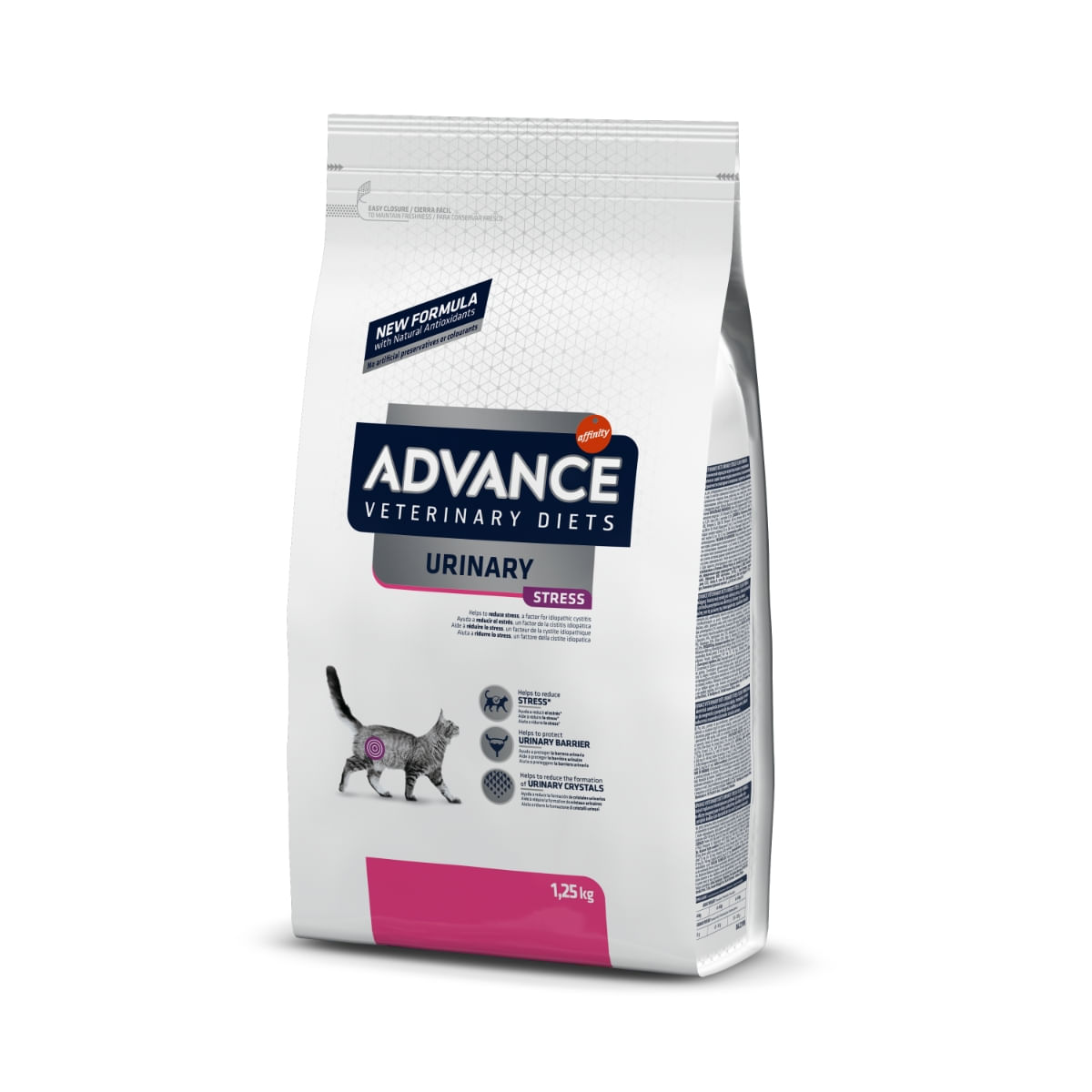 ADVANCE Veterinary Diets Cat Urinary Stress, dietă veterinară, hrană uscată pisici, afecțiuni urinare ADVANCE Veterinary Diets Urinary Stress, dietă veterinară pisici, hrană uscată, sistem urinar, 1.25kg