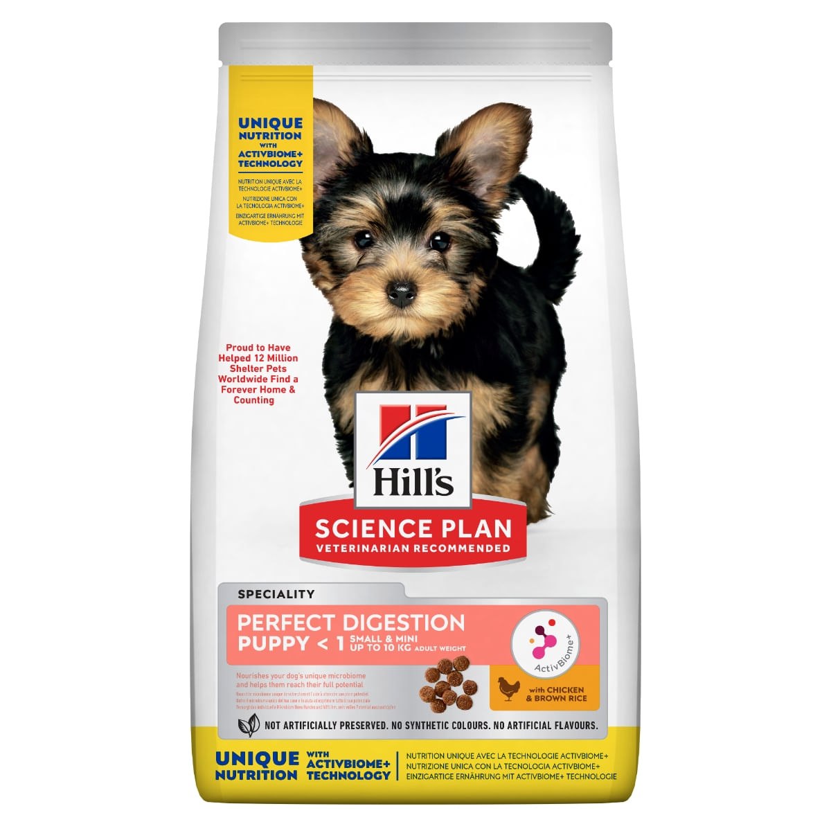 HILL\'S Science Plan Perfect Digestion Puppy XS-S, hrană uscată câini junior, sistem digestiv, 6kg