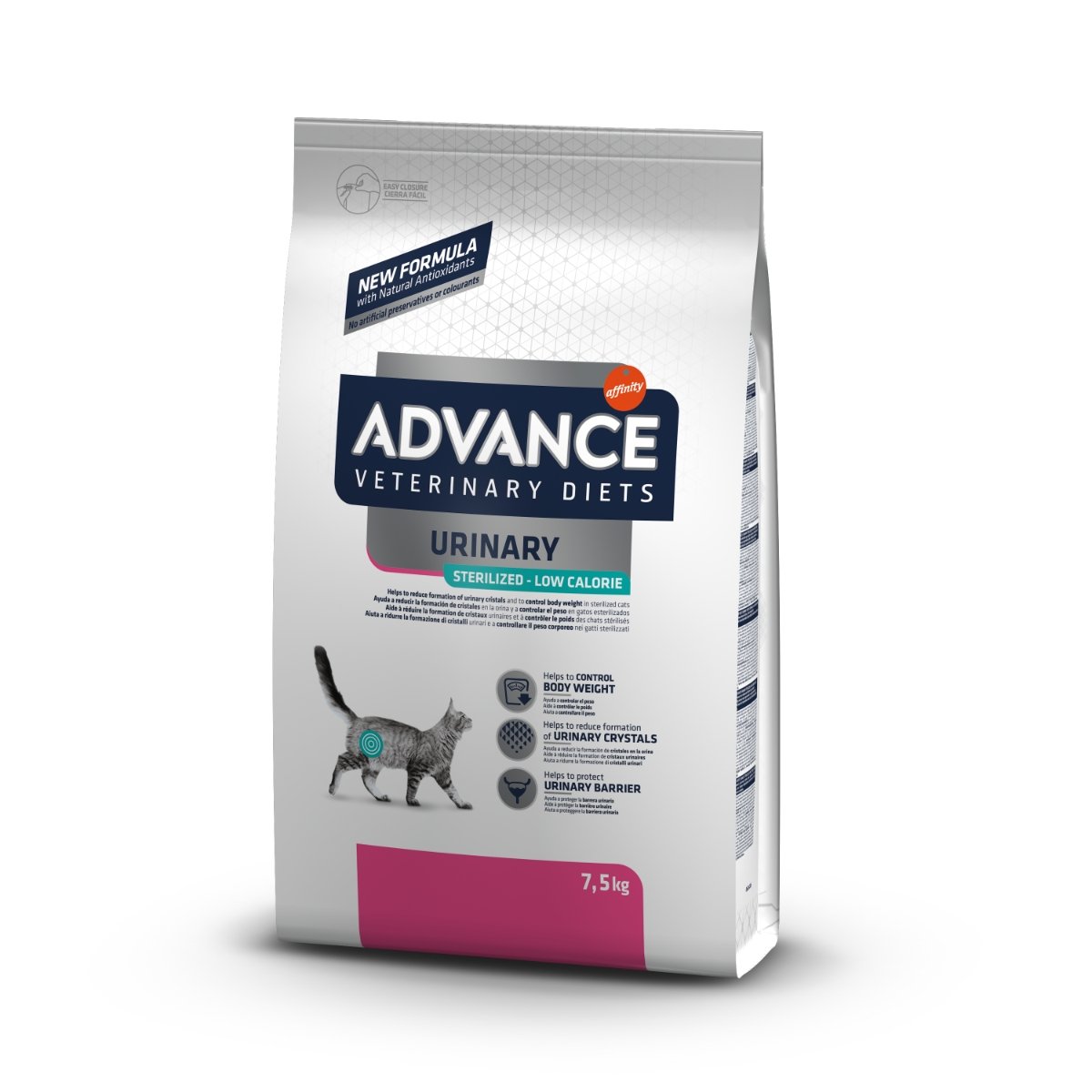 ADVANCE Veterinary Diets Cat Urinary Stress, dietă veterinară, hrană uscată pisici, afecțiuni urinare ADVANCE Veterinary Diets Urinary Stress, dietă veterinară pisici, hrană uscată, sistem urinar, 7.5kg - 1 | YEO