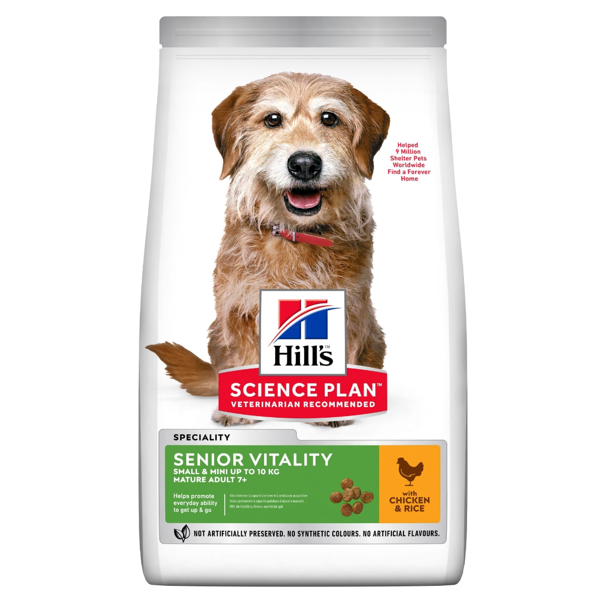 HILL\'S SCIENCE PLAN Senior Vitality 7+, XS-S, Pui, hrană uscată câini senior, 1.5kg