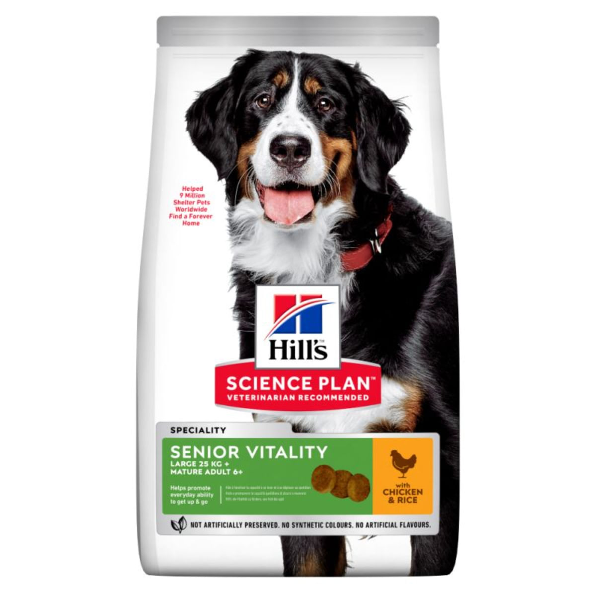 HILL\'S SCIENCE PLAN Senior Vitality 6+, L-XL, Pui, hrană uscată câini senior, 2.5kg - 1 | YEO