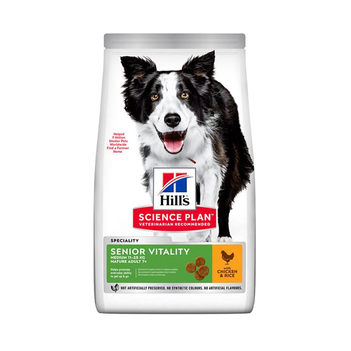 HILL\'S SCIENCE PLAN Senior Vitality 7+, M, Pui, hrană uscată câini senior, 14kg