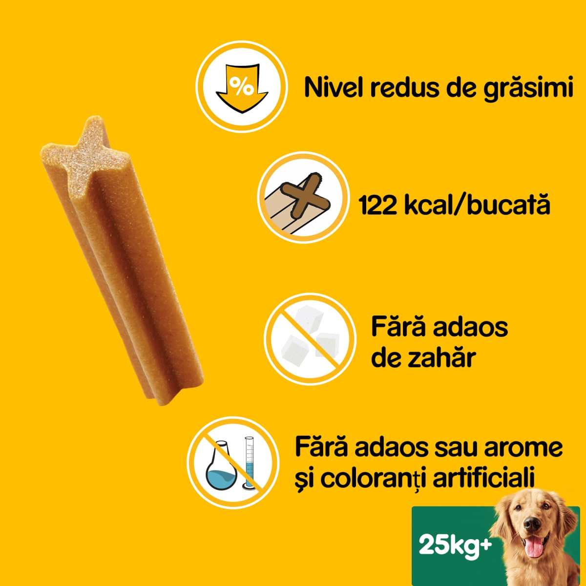 PEDIGREE DentaStix, L-XL, megapack recompense câini, 7buc x 8, 2.16kg - 1 | YEO