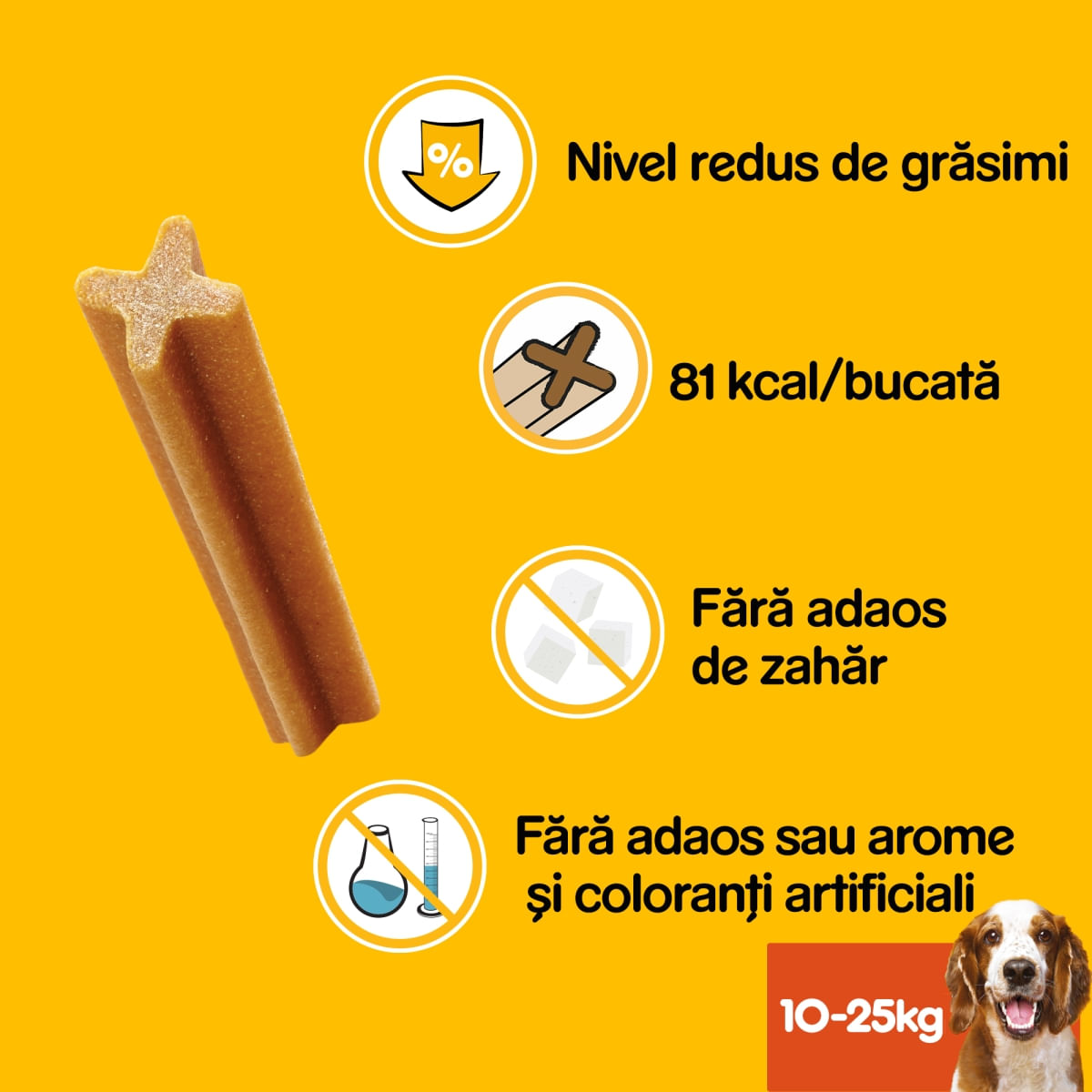 PEDIGREE DentaStix, M, megapack recompense câini, 7buc x 8, 1.44kg - 1 | YEO