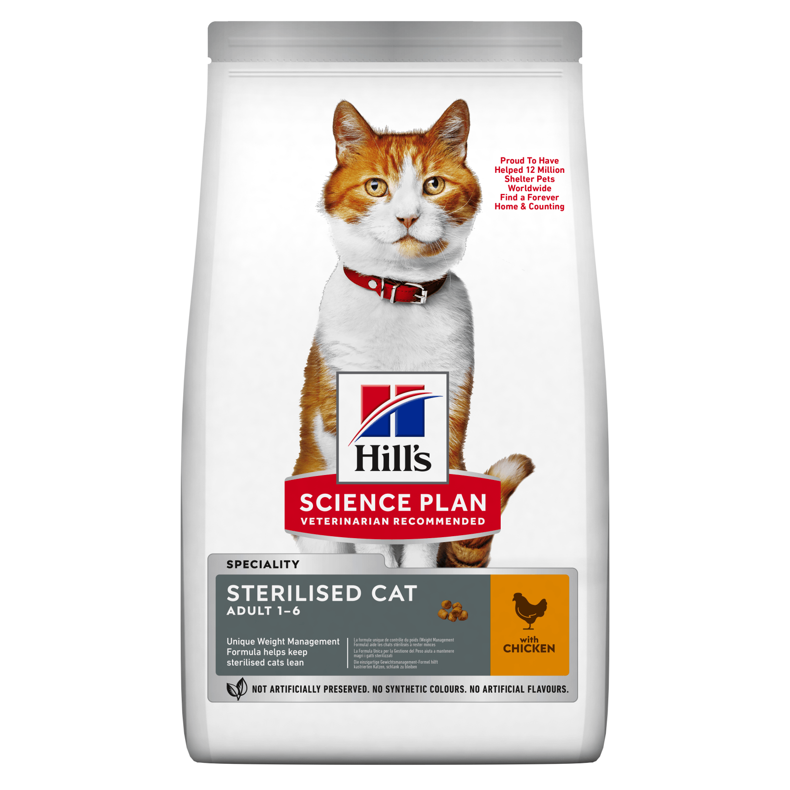 HILL\'S SCIENCE PLAN Young Adult Sterilised, Pui, hrană uscată pisici sterilizate HILL\'S SCIENCE PLAN Adult Sterilised, Pui, hrană uscată pisici sterilizate, 15kg