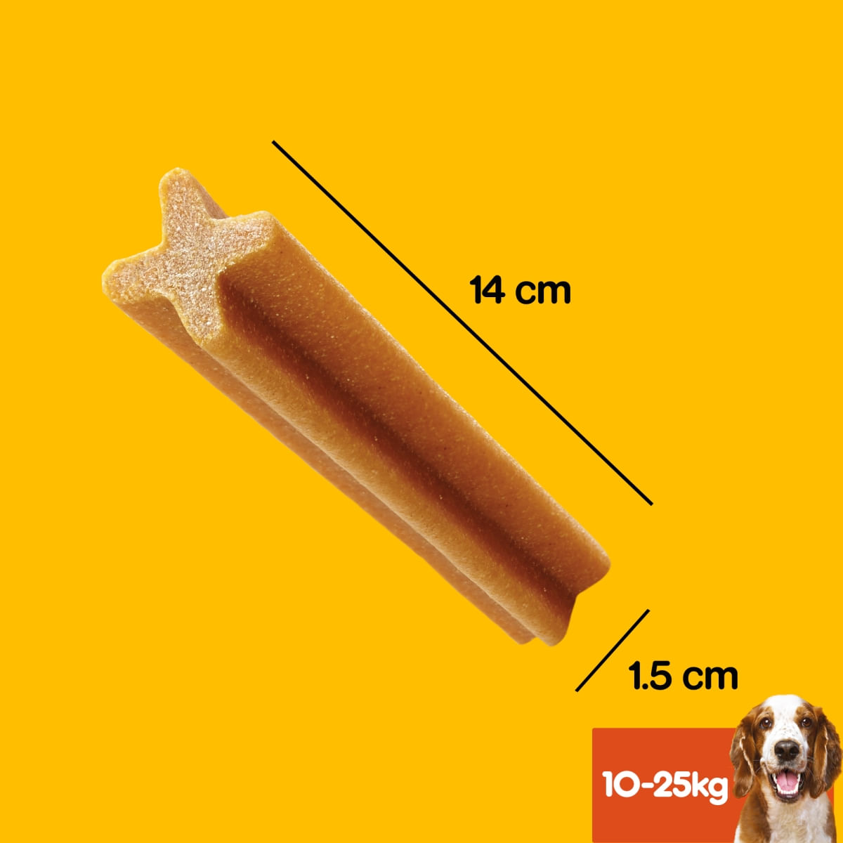 PEDIGREE DentaStix, M, megapack recompense câini, 7buc x 8, 1.44kg