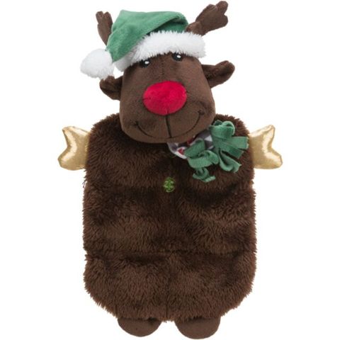 TRIXIE Christmas Ren, jucărie de pluș câini XS-XL, cu sunet, pluș, maro, 37cm