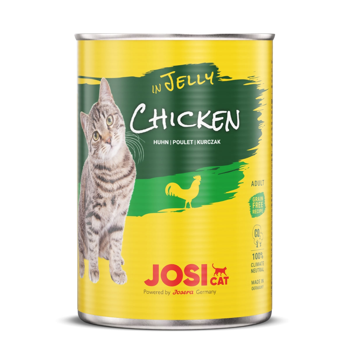 JOSICAT, Pui, bax conservă hrană umedă pisici, (în aspic), 400g x 12 - 1 | YEO