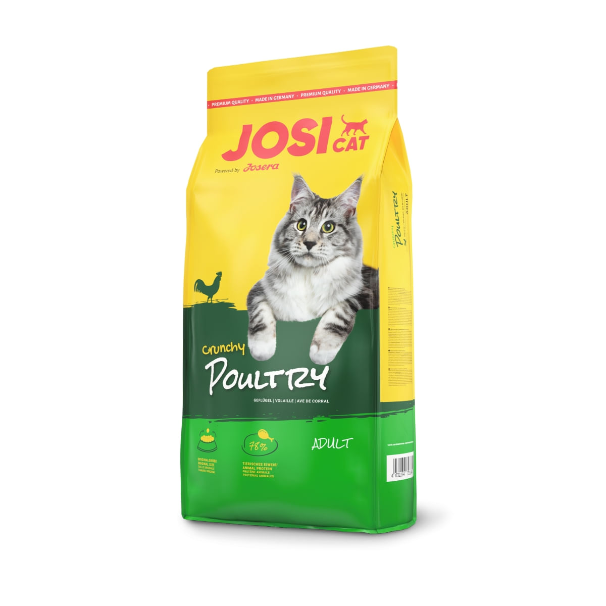 JOSICAT Crunchy, Pui, hrană uscată pisici, 10kg - 1 | YEO