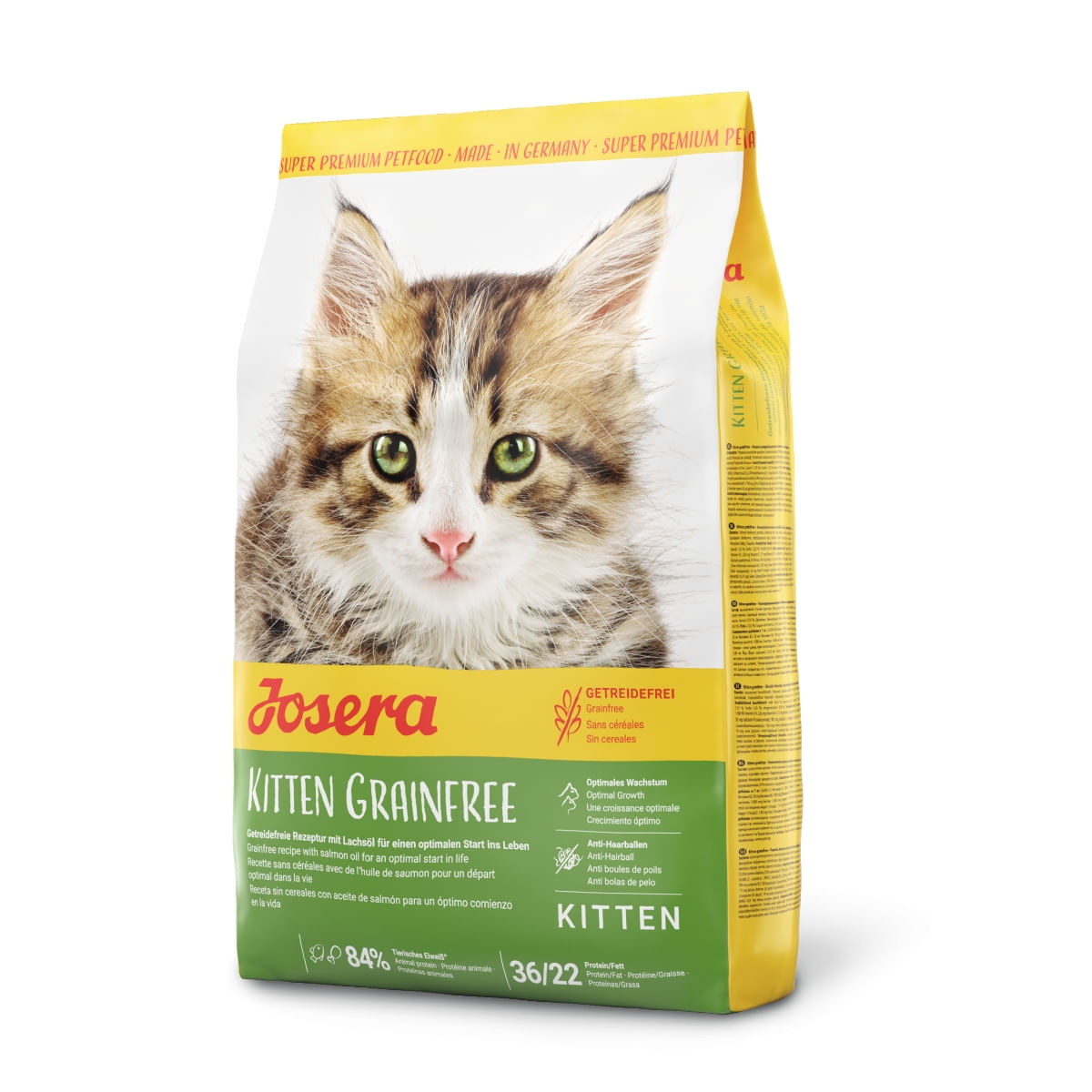 JOSERA Kitten Grainfree, Somon, hrană uscată fără cereale pisici junior, 10kg - 1 | YEO