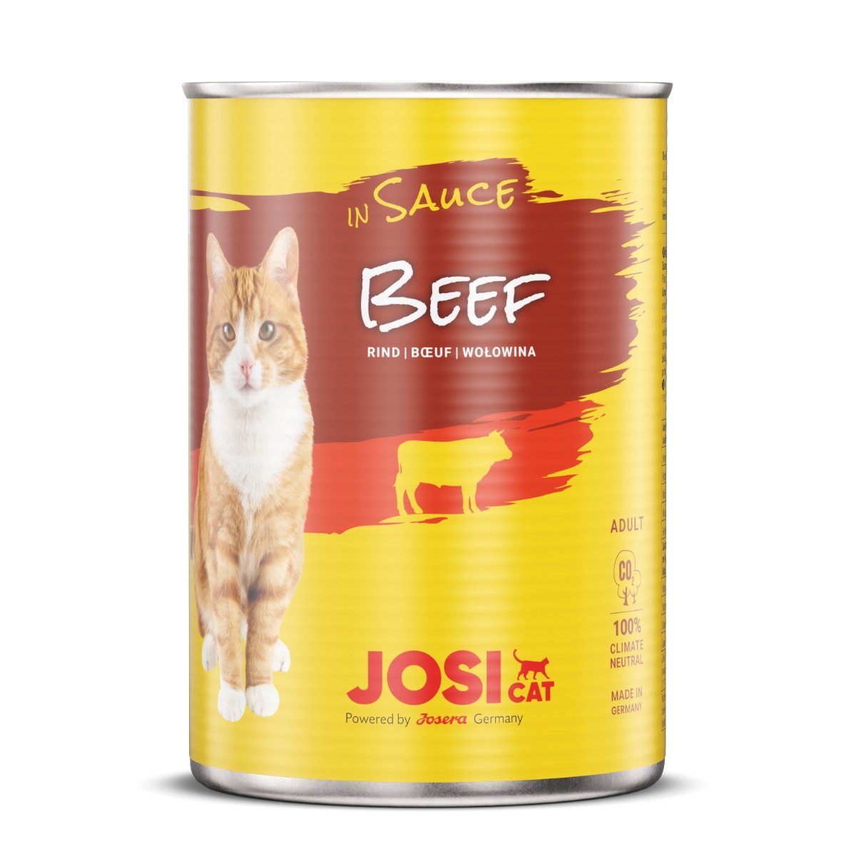 JOSICAT, Vită, conservă hrană umedă pisici, (în sos), bax, 415g x 12buc - 1 | YEO