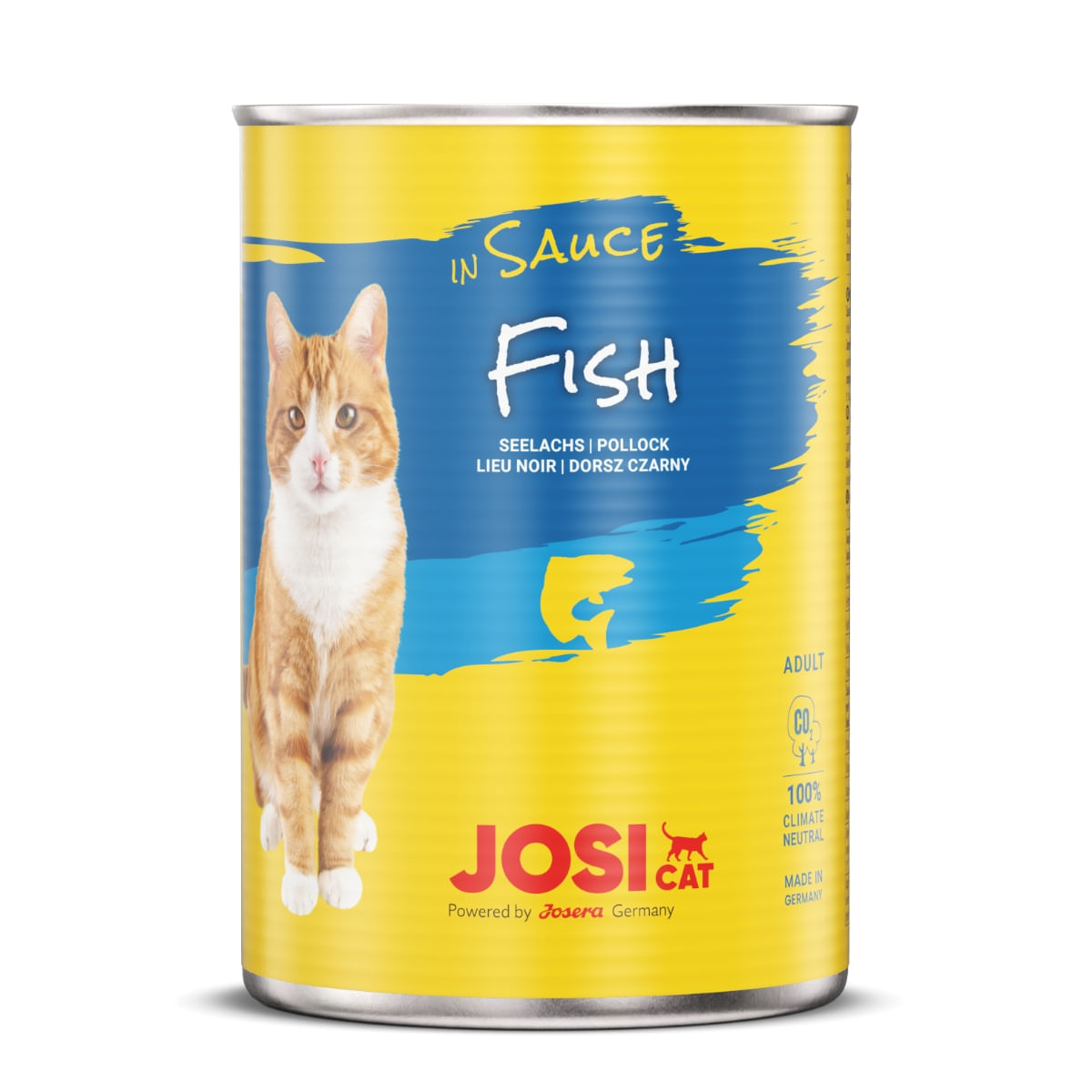 JOSICAT, Pește, bax conservă hrană umedă pisici, (în sos), 415g x 12 - 1 | YEO