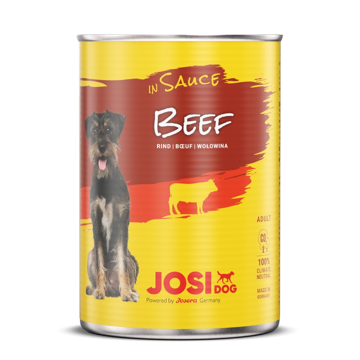 JOSIDOG, Vită, conservă hrană umedă câini, (în sos), 415g x 12 - 1 | YEO