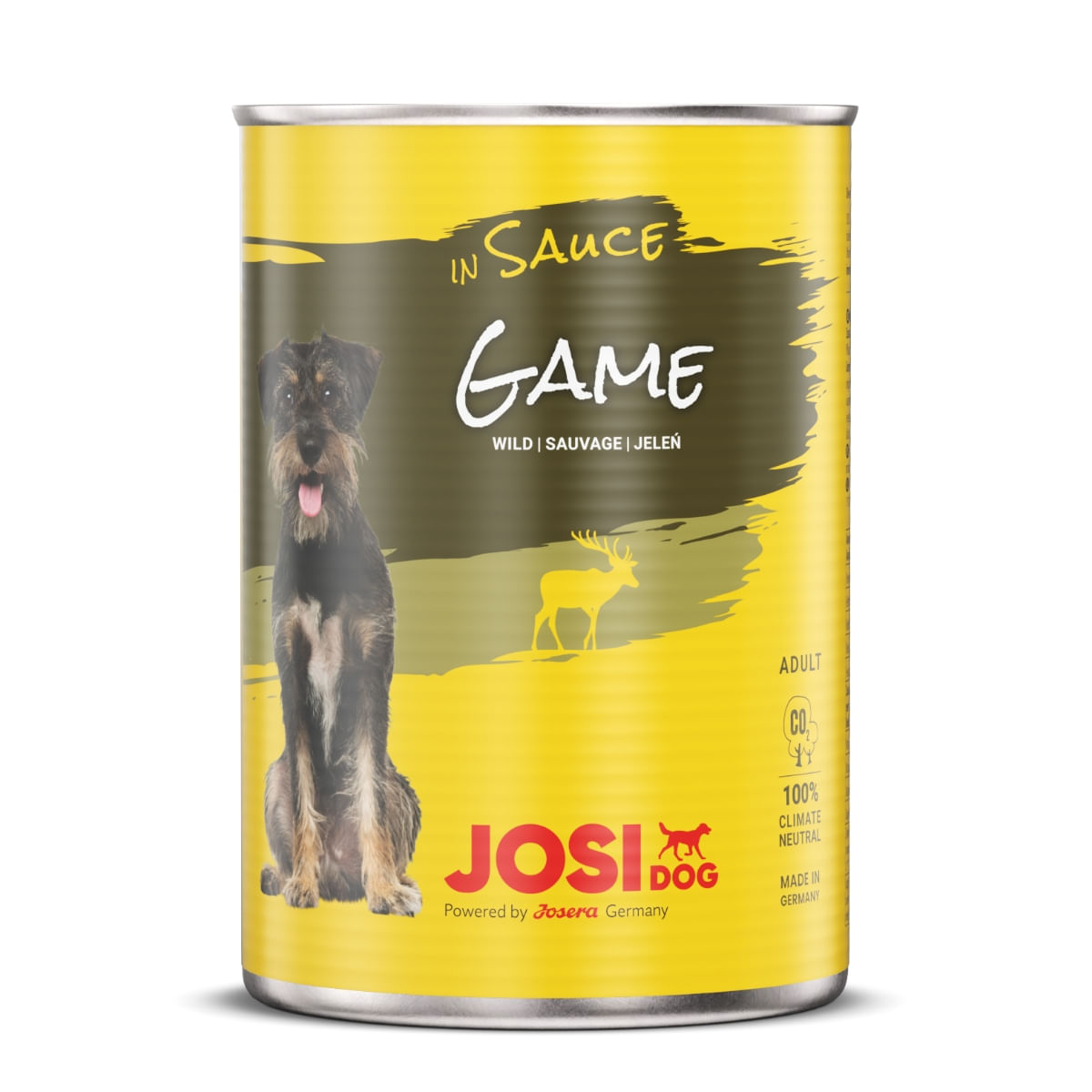 JOSIDOG, Vânat, conservă hrană umedă câini, (în sos), 415g x 12 - 1 | YEO