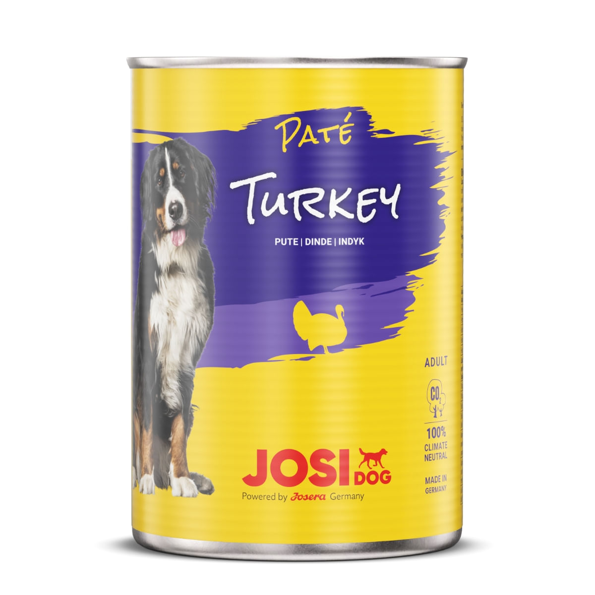 JOSIDOG, Curcan, conservă hrană umedă câini, (pate), 400g x 12 - 1 | YEO