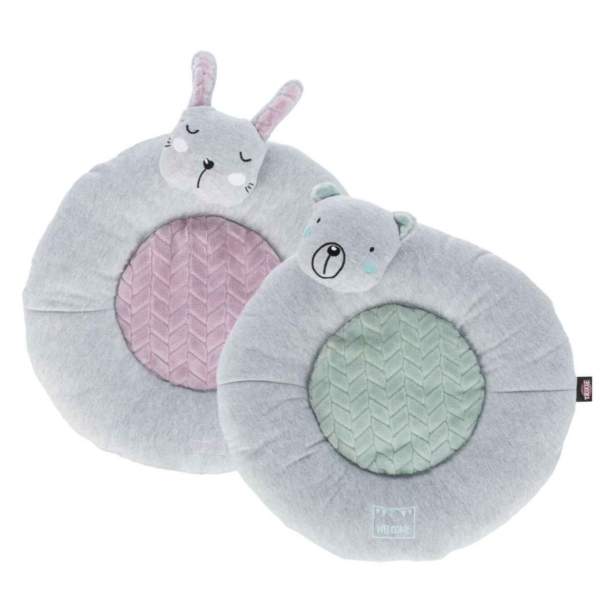 TRIXIE Junior, saltea rotundă câini și pisici junior, XS, poliester, antiderapant, ⌀ 40 cm TRIXIE Junior, saltea rotundă câini și pisici junior, XS, poliester, antiderapant, gri și roz, ⌀ 40 cm