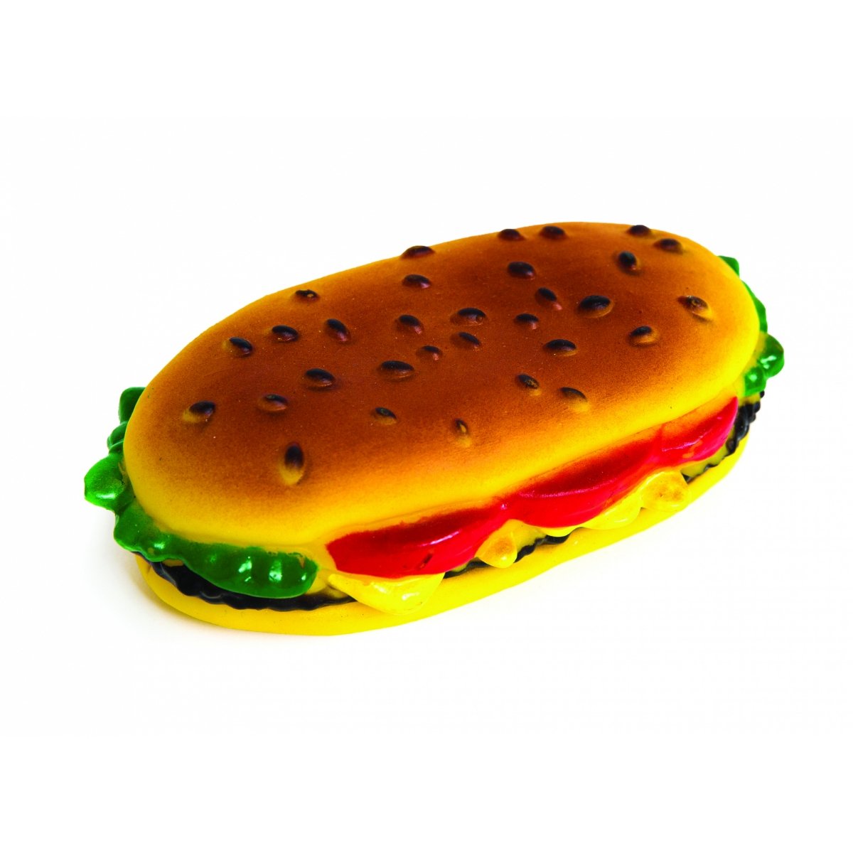 LEOPET Sandwich, jucărie de aport câini, S-L, vinil, activități fizice, multicolor, 13.5 x 7 x 4 cm - 1 | YEO