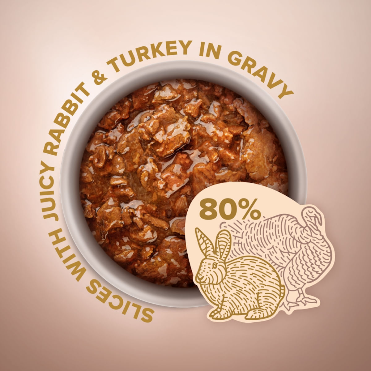 CLUB 4 PAWS Premium Plus Selection, Iepure și Curcan, plic hrană umedă pisici, (în sos), 80g