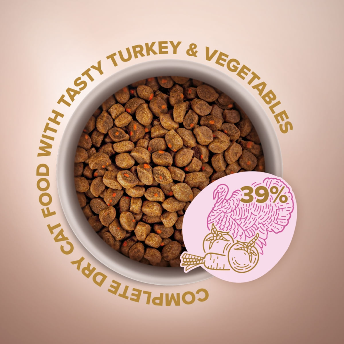 CLUB 4 PAWS Selection, Curcan și Legume, hrană uscată pisici, 300g - 2 | YEO