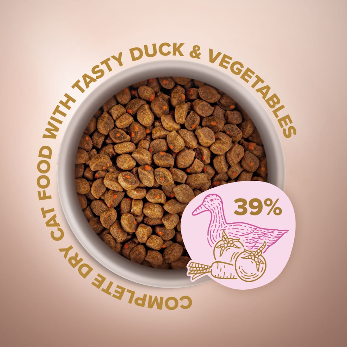 CLUB 4 PAWS Selection, Rață și Legume, hrană uscată pisici, 300g - 1 | YEO