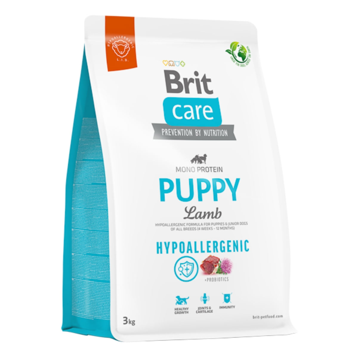 BRIT Care Hypoallergenic, XS-XL, Miel, hrană uscată monoproteică câini junior, sistem imunitar & alergii BRIT Care Hypoallergenic Puppy, XS-XL, Miel, hrană uscată monoproteică câini junior, sistem imunitar & alergii, 3kg