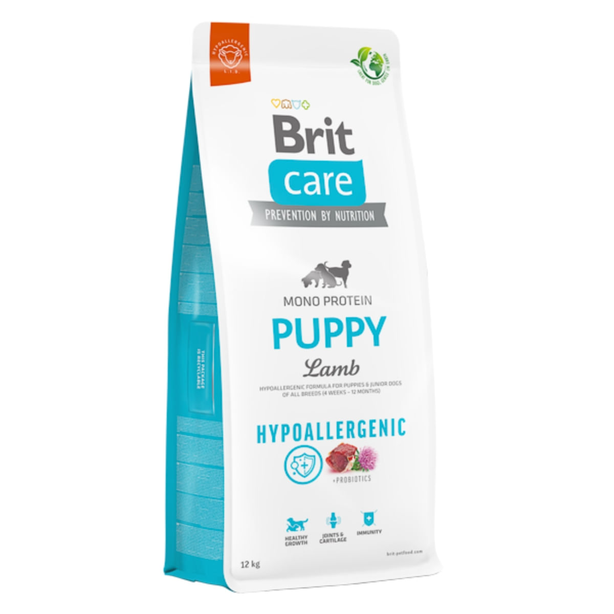 BRIT Care Hypoallergenic, XS-XL, Miel, hrană uscată monoproteică câini junior, sistem imunitar & alergii BRIT Care Hypoallergenic Puppy, XS-XL, Miel, hrană uscată monoproteică câini junior, sistem imunitar & alergii, 12kg