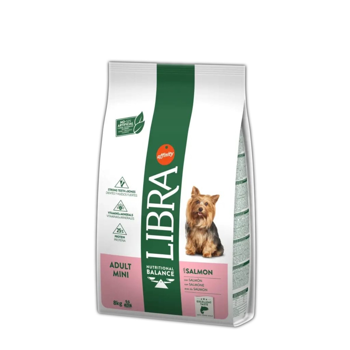 LIBRA Dog Mini Adult, XS-S, Somon, sac hrană uscată câini, 8kg - 1 | YEO