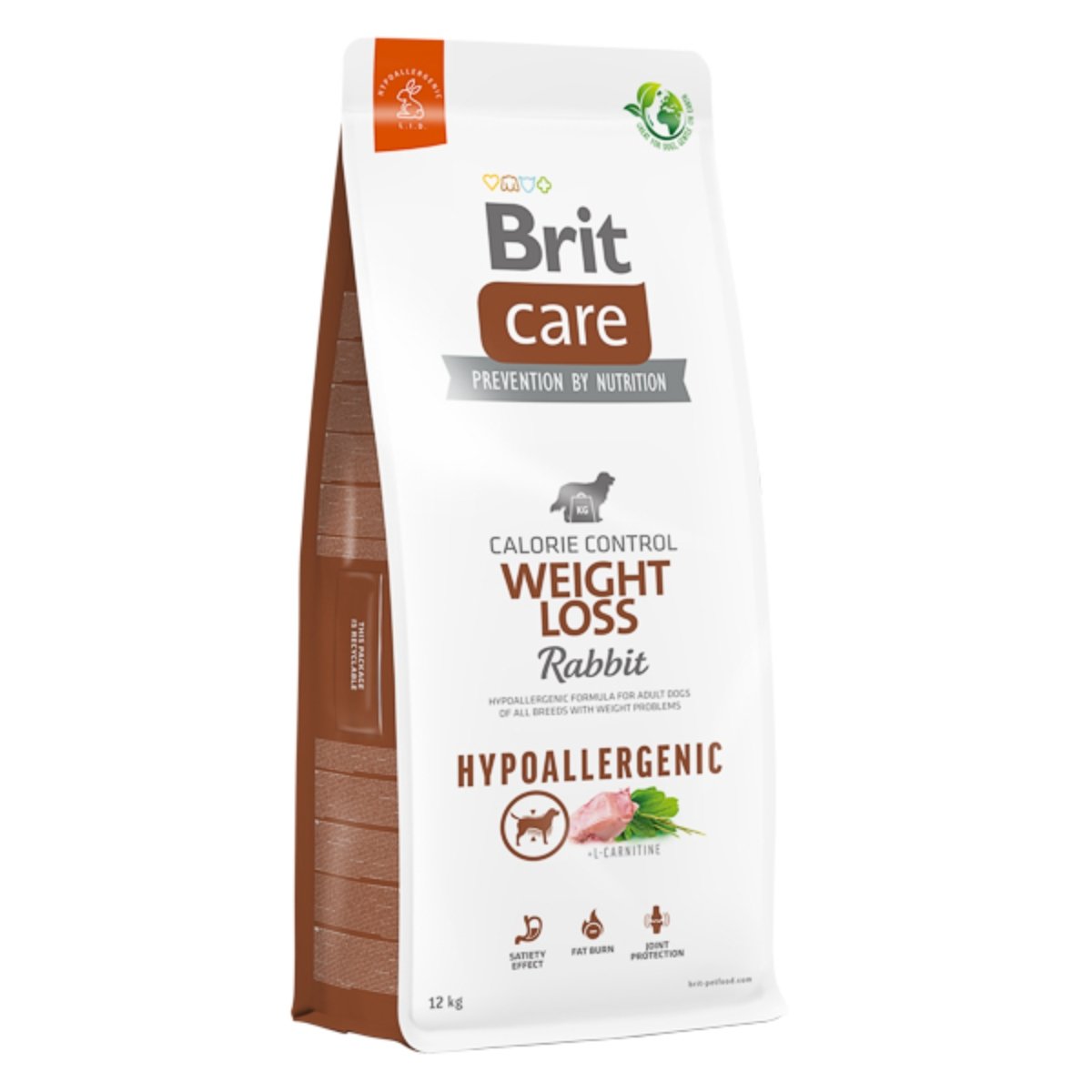 BRIT Care Hypoallergenic Weight loss, XS-XL, Iepure, hrană uscată câini, sistem imunitar & alergii, obezitate, 12kg