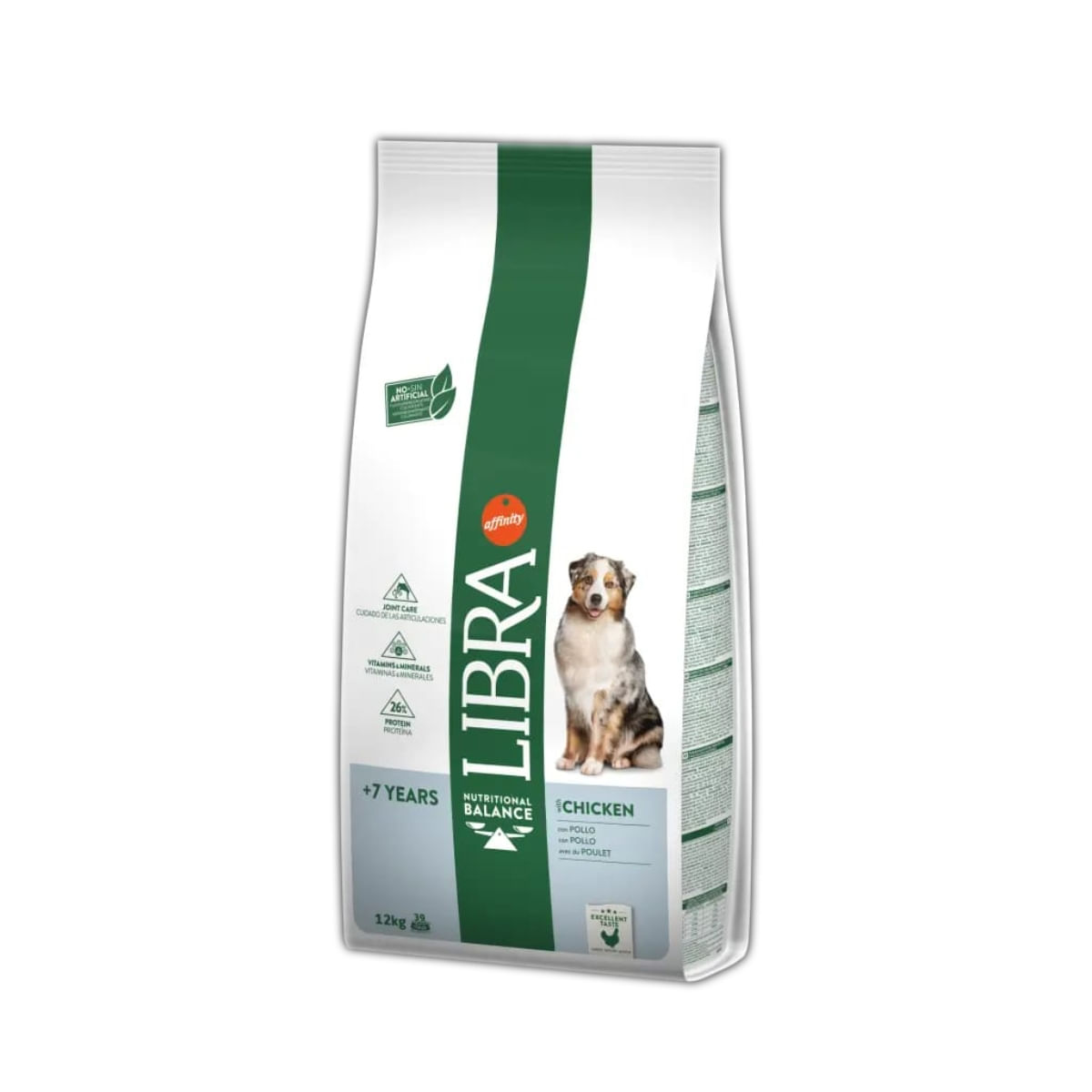 LIBRA Dog +7 Ani, XS-XL, Pui, sac hrană uscată câini senior, 12kg - 1 | YEO