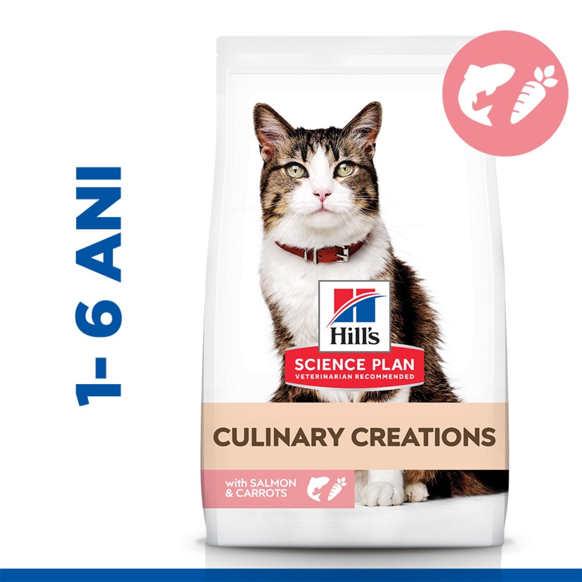 HILL&#039;S Science Plan Culinary Creations, Somon și Morcov, hrană uscată pisici, 10kg