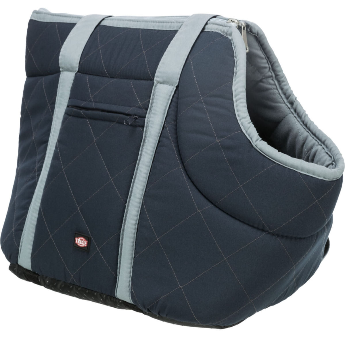 TRIXIE Viktoria, geantă transport câini și pisici, XS(max. 5kg), textil, deschidere superioară, cu buzunare, albastru, 26 x 29 x 50 cm