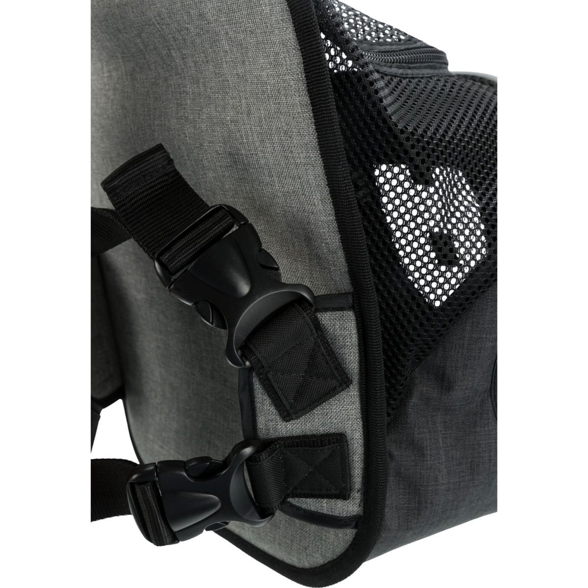 TRIXIE Savina, rucsac transport câini și pisici, XS-S(max. 10kg), poliester, deschidere frontală&amp;superioară, negru și gri, 30 x 26 x 33 cm