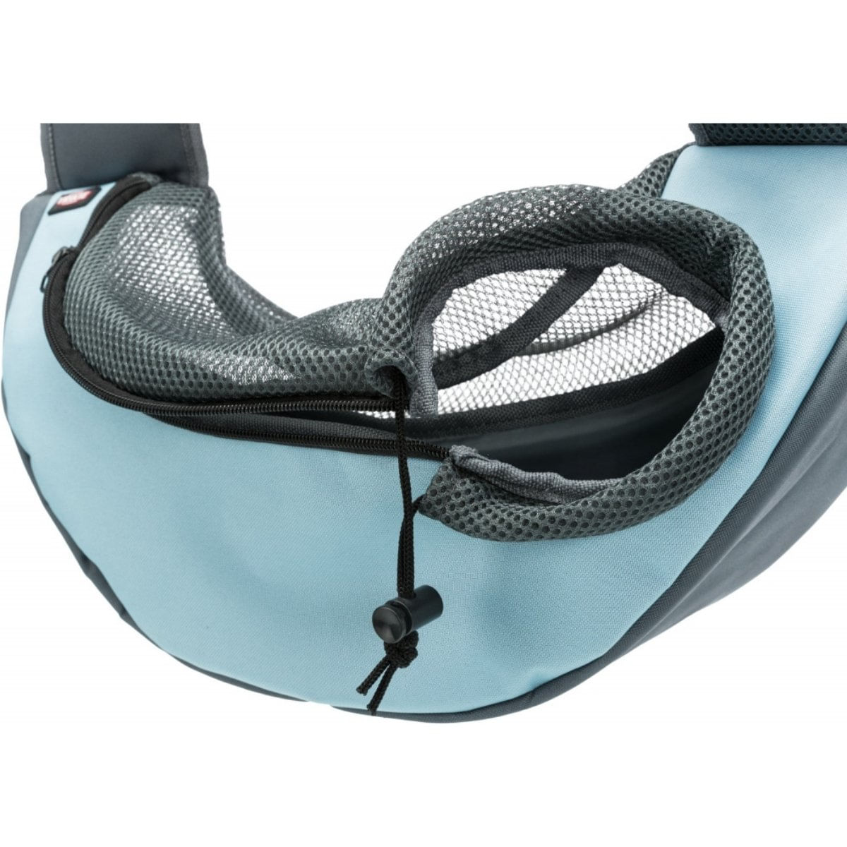 TRIXIE Sling, geantă transport câini și pisici, XS(max. 5kg), poliester, deschidere superioară, argintiu și albastru, 50 x 25 x 18 cm