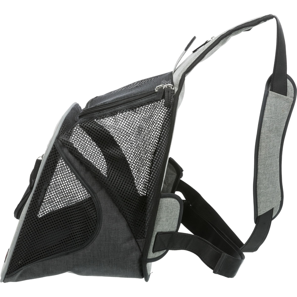 TRIXIE Savina, rucsac transport câini și pisici, XS-S(max. 10kg), poliester, deschidere frontală&amp;superioară, negru și gri, 30 x 26 x 33 cm