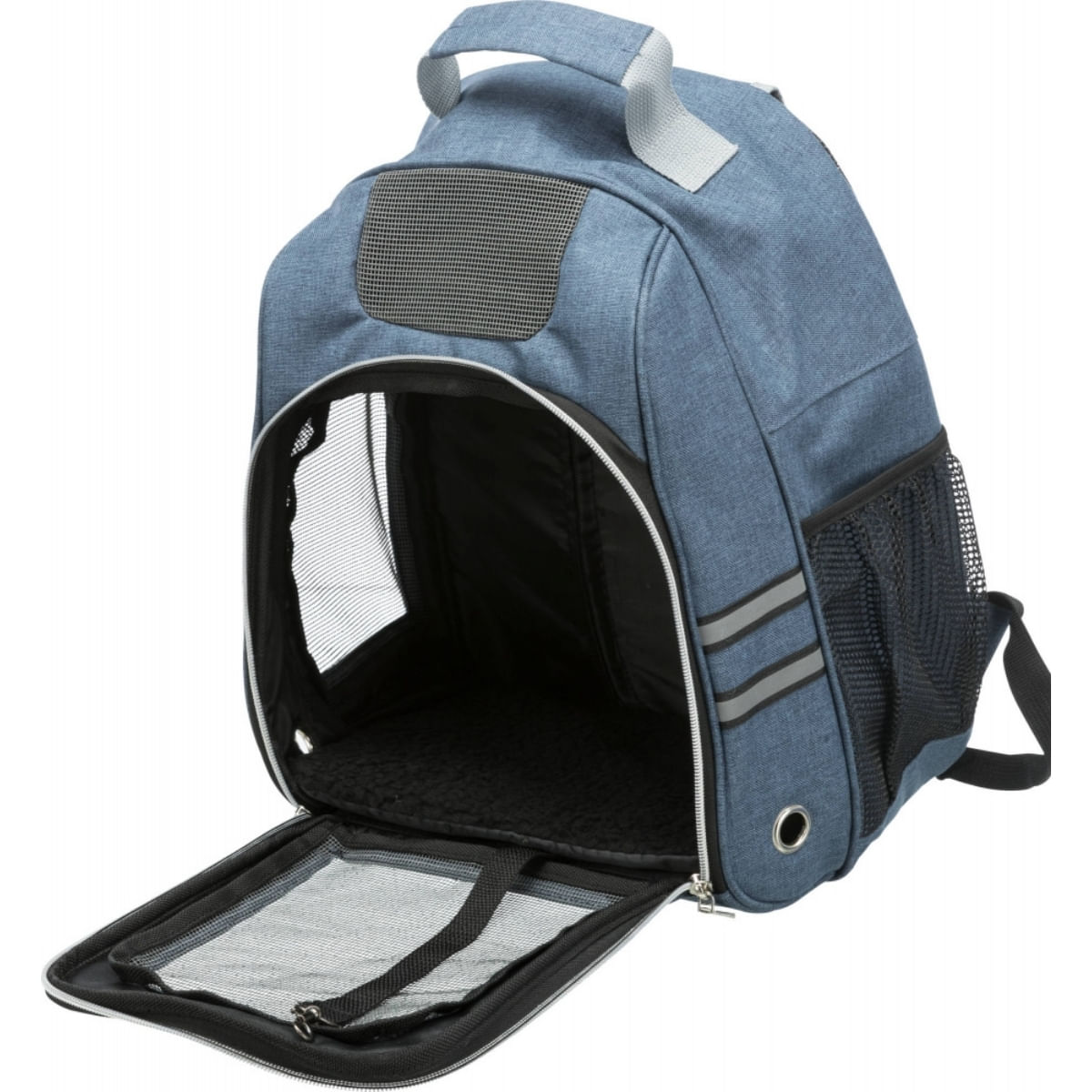TRIXIE Dan, rucsac transport câini și pisici, XS-S(max. 6kg), poliester, deschidere frontală, cu curea de umăr, albastru, 36 x 44 x 26 cm
