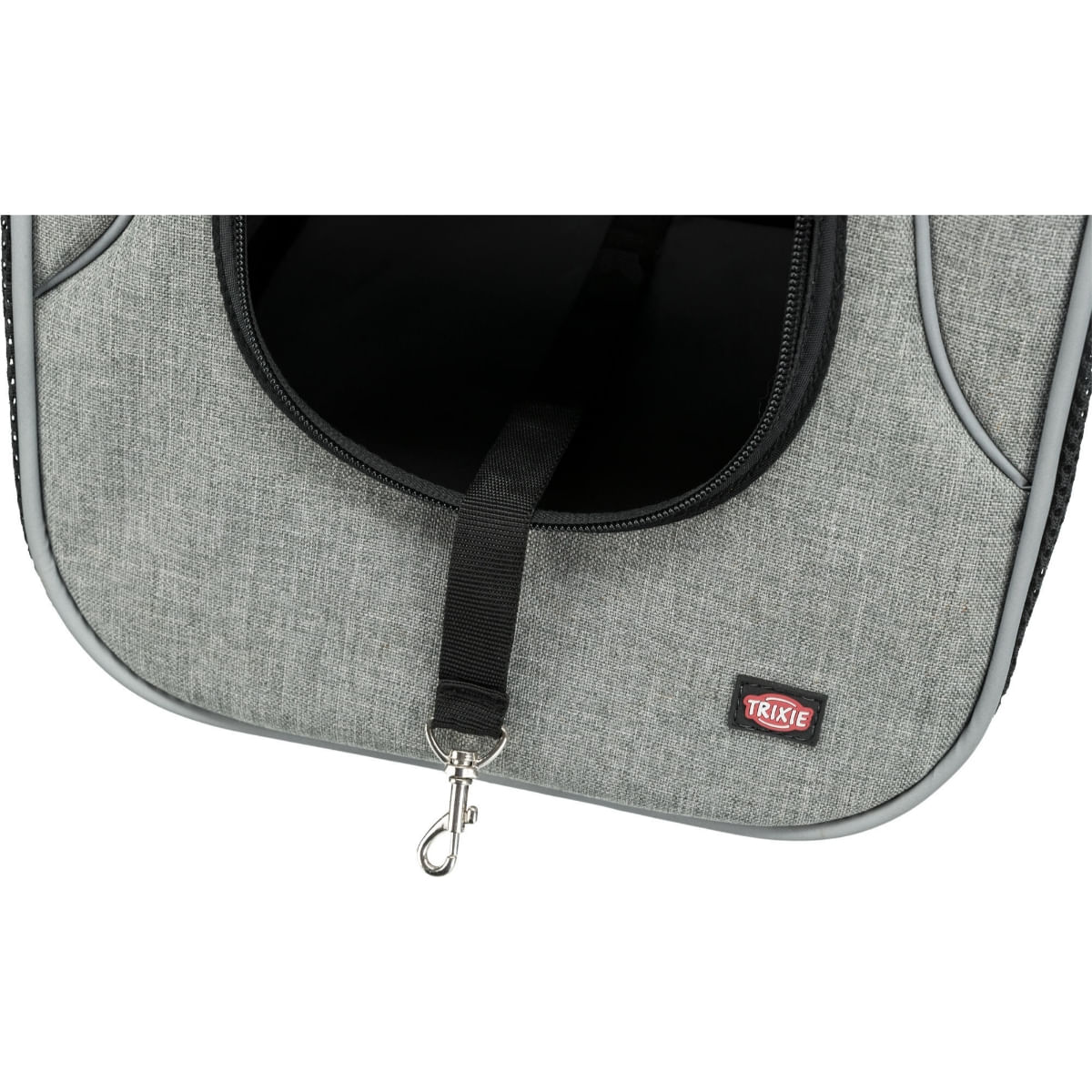 TRIXIE Savina, rucsac transport câini și pisici, XS-S(max. 10kg), poliester, deschidere frontală&amp;superioară, negru și gri, 30 x 26 x 33 cm
