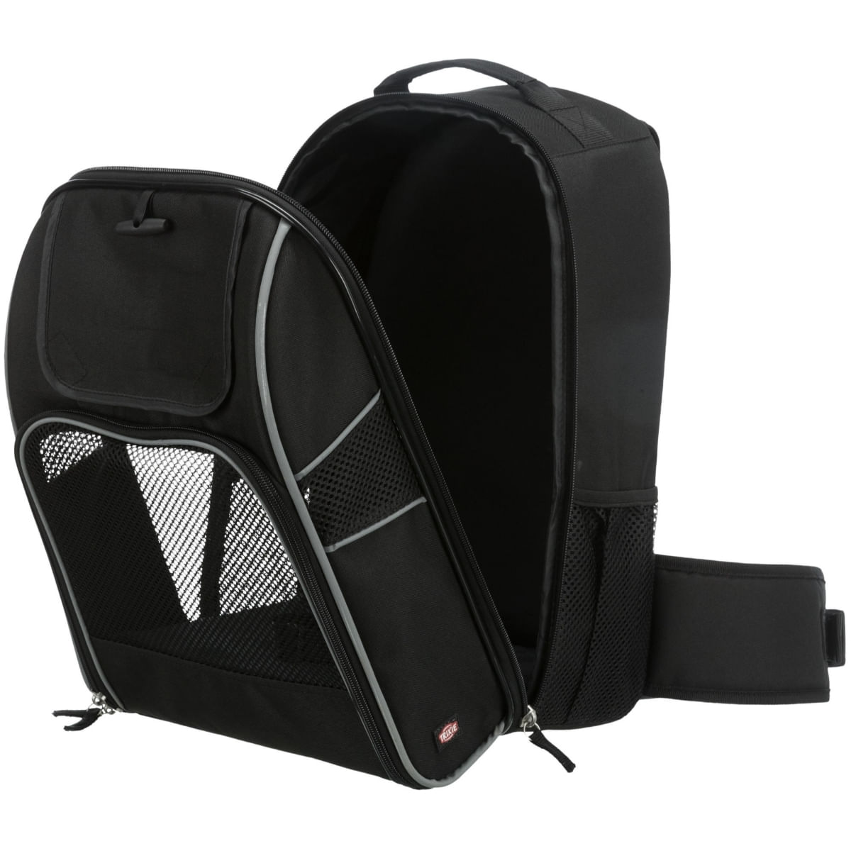 TRIXIE Wiliam, rucsac transport câini, XS-L(max. 30kg), poliester, deschidere frontală, cu buzunare, negru, 33 x 43 x 23 cm - 1 | YEO