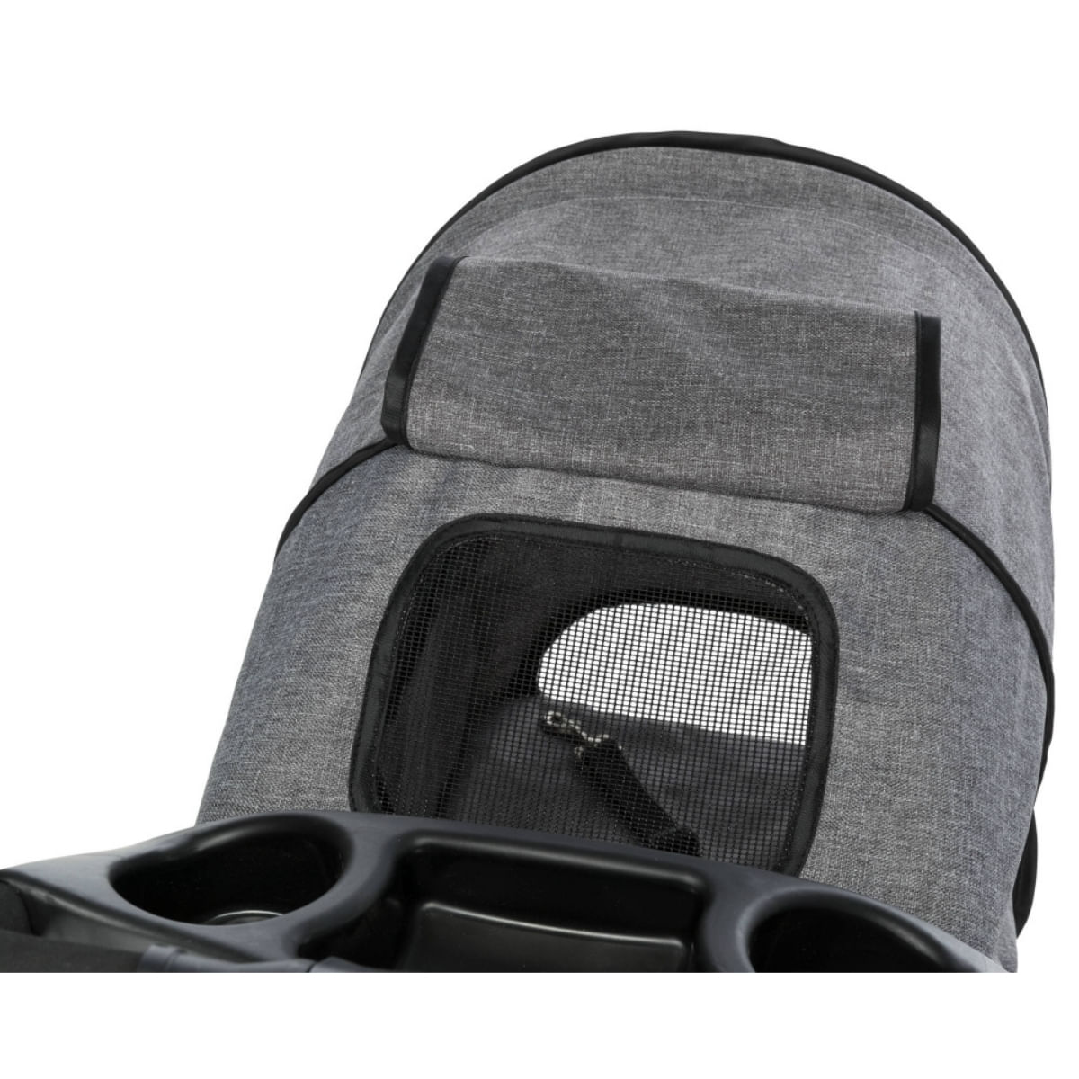 TRIXIE Bugggy, stroller câini și pisici, XS-M(max. 15kg), poliester, deschidere frontală, cu rotile, cu buzunare, verde și gri, 47 x 100 x 80 cm