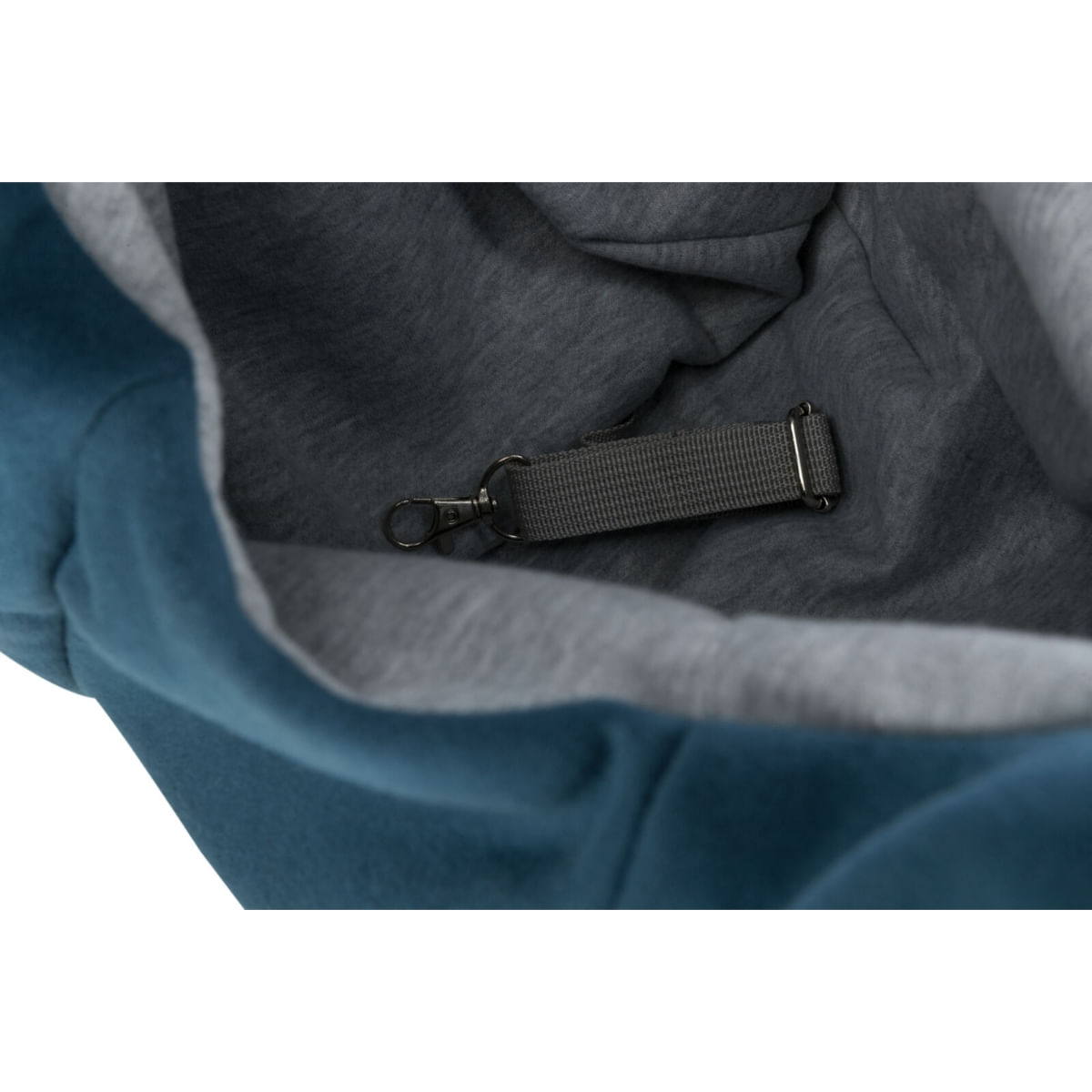 TRIXIE Junior, geantă transport câini, XS(max. 5kg), textil, deschidere superioară, albastru și gri, 22 x 20 x 60 cm