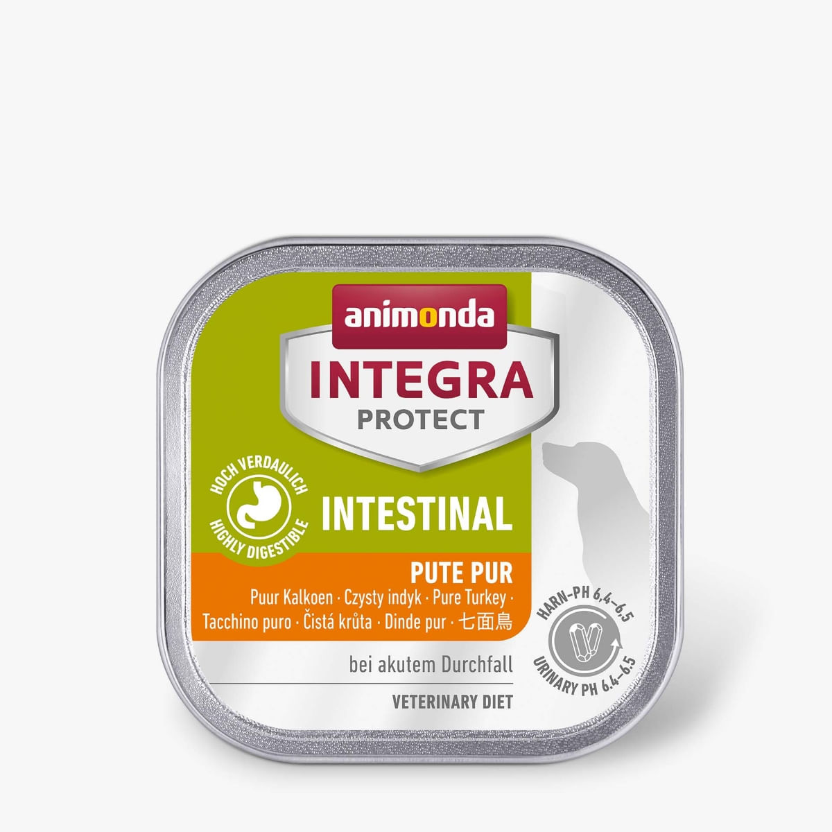 INTEGRA PROTECT Intestinal, XS-S, Curcan, dietă veterinară, tăviță hrană umedă câini, sistem digestiv, (în aspic), 150g - 1 | YEO