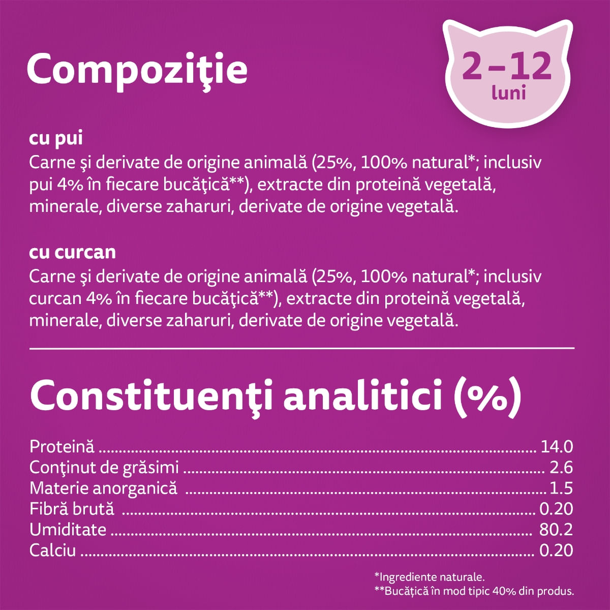 WHISKAS Pure Delight Junior Selectii Pasăre, Pui și Curcan, plic hrană umedă pisici junior, (în aspic), multipack, 85g x 4