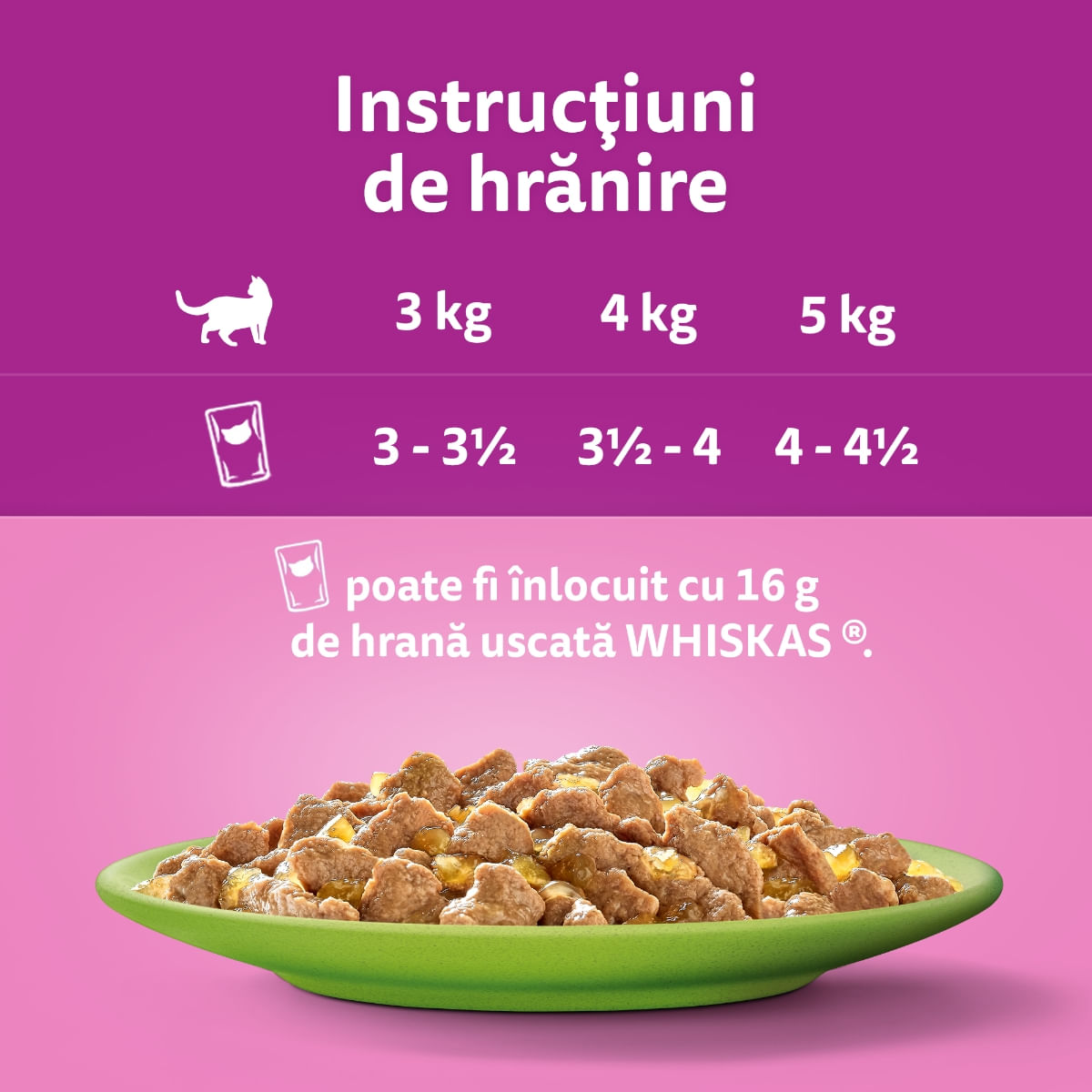 WHISKAS Selectii Mixte, Vită, Pui, Somon și Ton, hrană umedă pisici, (în aspic), multipack WHISKAS Selectii Mixte, Vită, Pui, Somon și Ton, plic hrană umedă pisici, (în aspic), multipack, 85g x 12 - 3 | YEO