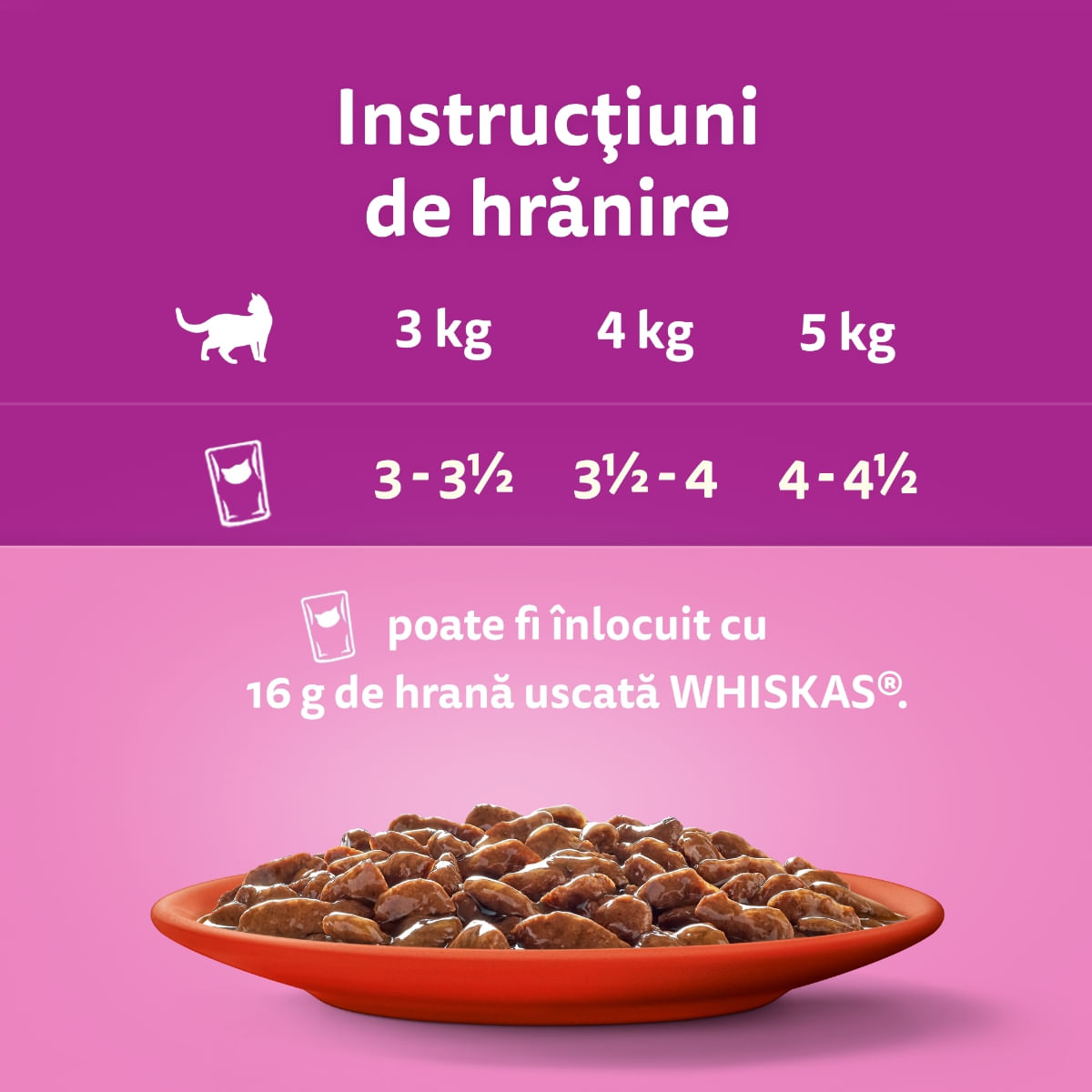 WHISKAS, Vită, plic hrană umedă pisici, (în sos), 85g - 3 | YEO